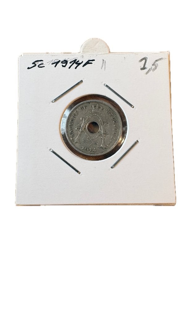 ALBERT I: 5 CENT 1914F (2), Postzegels en Munten, Munten | België, Ophalen of Verzenden