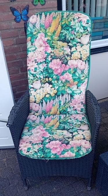 Tuinstoel kussens, Tuin en Terras, Tuinstoelen, Ophalen, Zo goed als nieuw, Overige materialen, Stapelbaar
