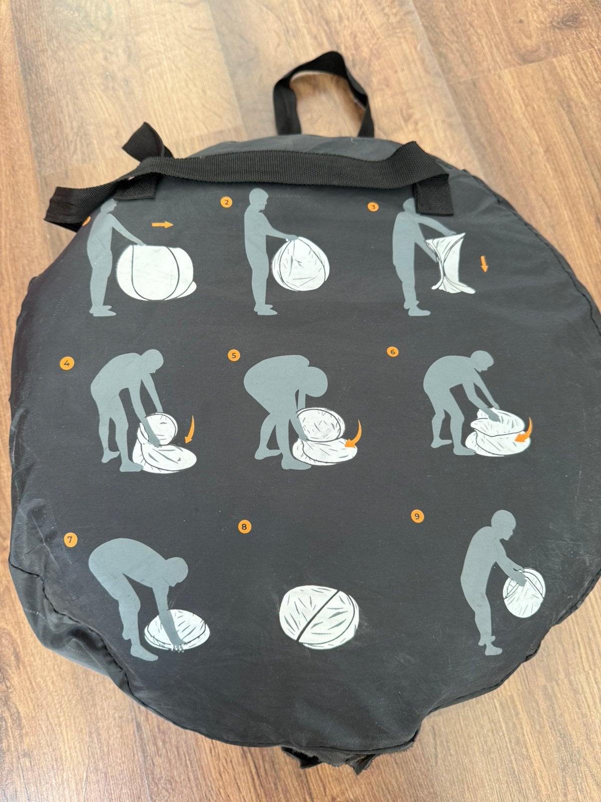 Deryan - babytent zwart, Kinderen en Baby's, Ophalen, Zo goed als nieuw