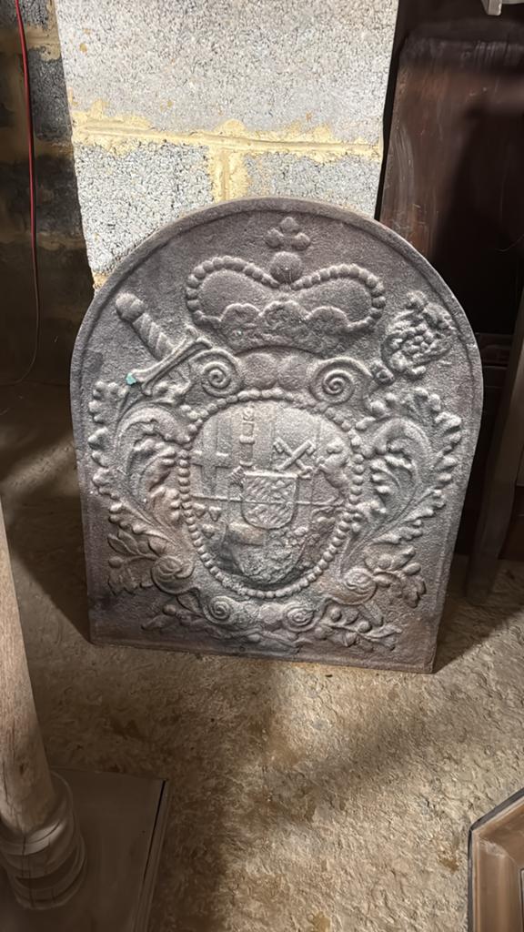 Décoration de cheminée en fonte, Enlèvement, Comme neuf