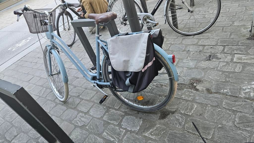 Vrouw Fiets, Ophalen, Brede banden, Zo goed als nieuw, Fietsendrager-accessoire