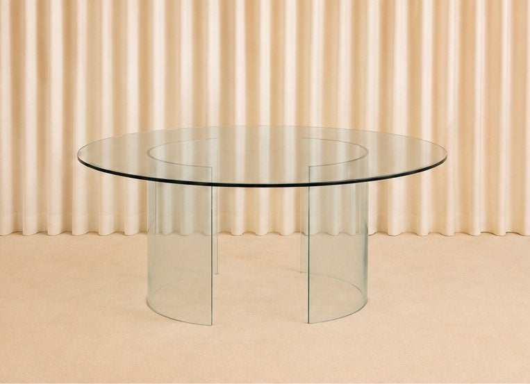 TABLE À MANGER OVALE — MADE IN ITALY, Maison & Meubles, Enlèvement, Utilisé, Ovale, DESIGN