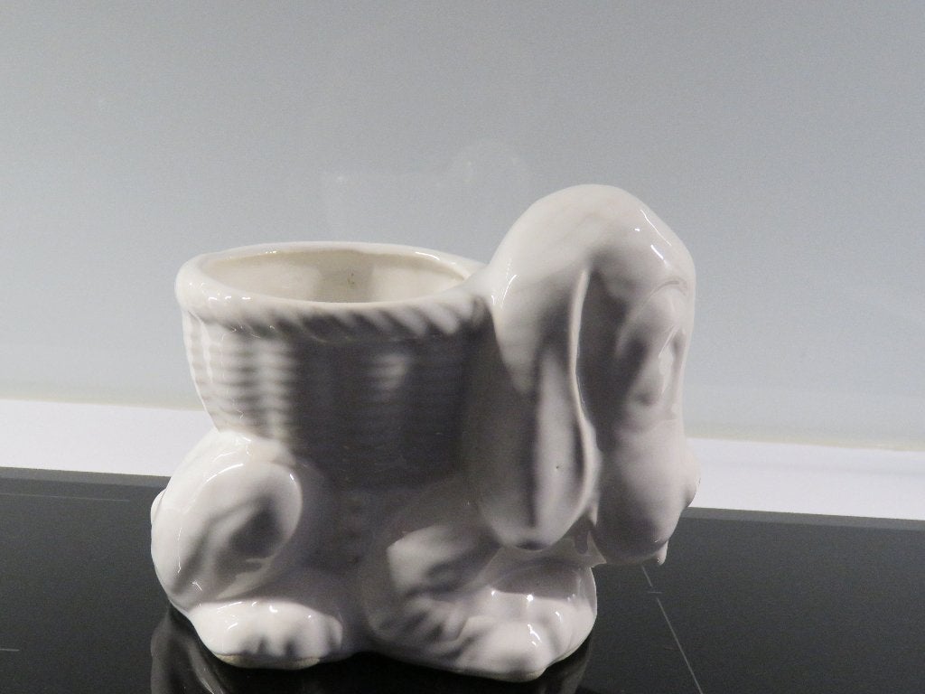 Hond bloempot planter keramiek, Ophalen of Verzenden