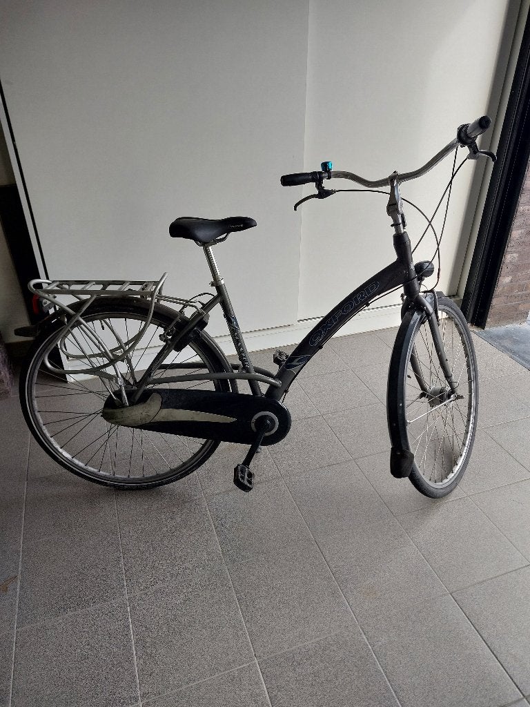 Grijze oxford damesfiets, Gebruikt, 47 tot 50 cm, Versnellingen, Ophalen