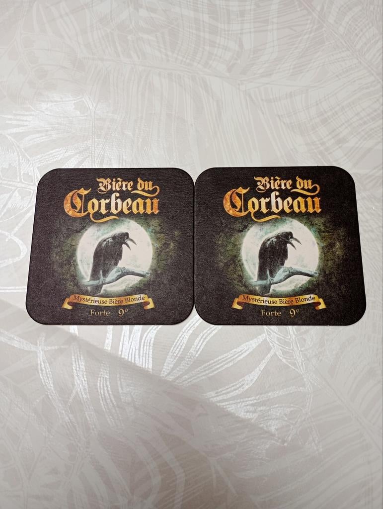 Sous-verres bière du Corbeau, Enlèvement ou Envoi