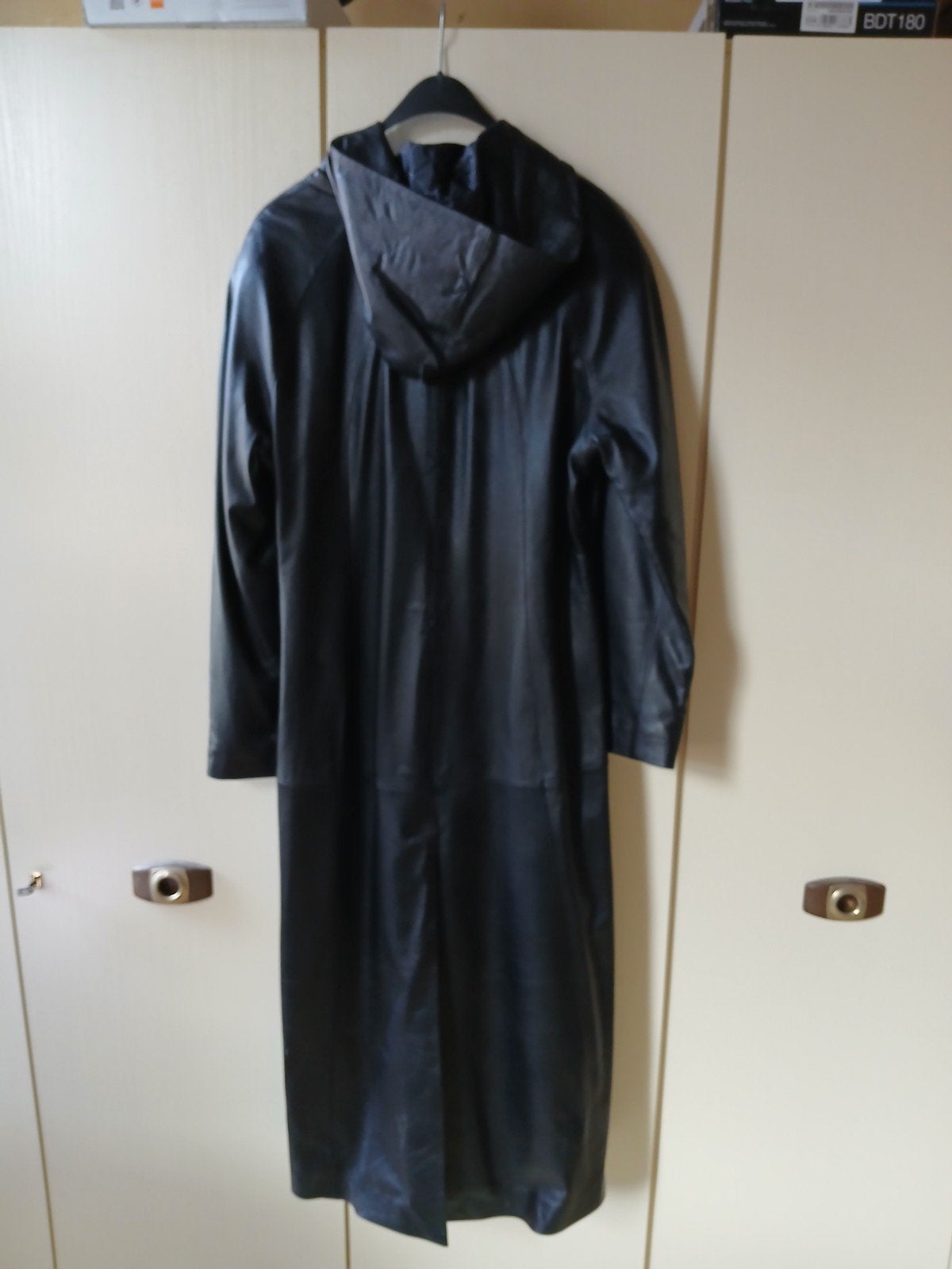 Lederen mantel met kap, Taille 46/48 (XL) ou plus grande, Comme neuf, Enlèvement, Ventuino