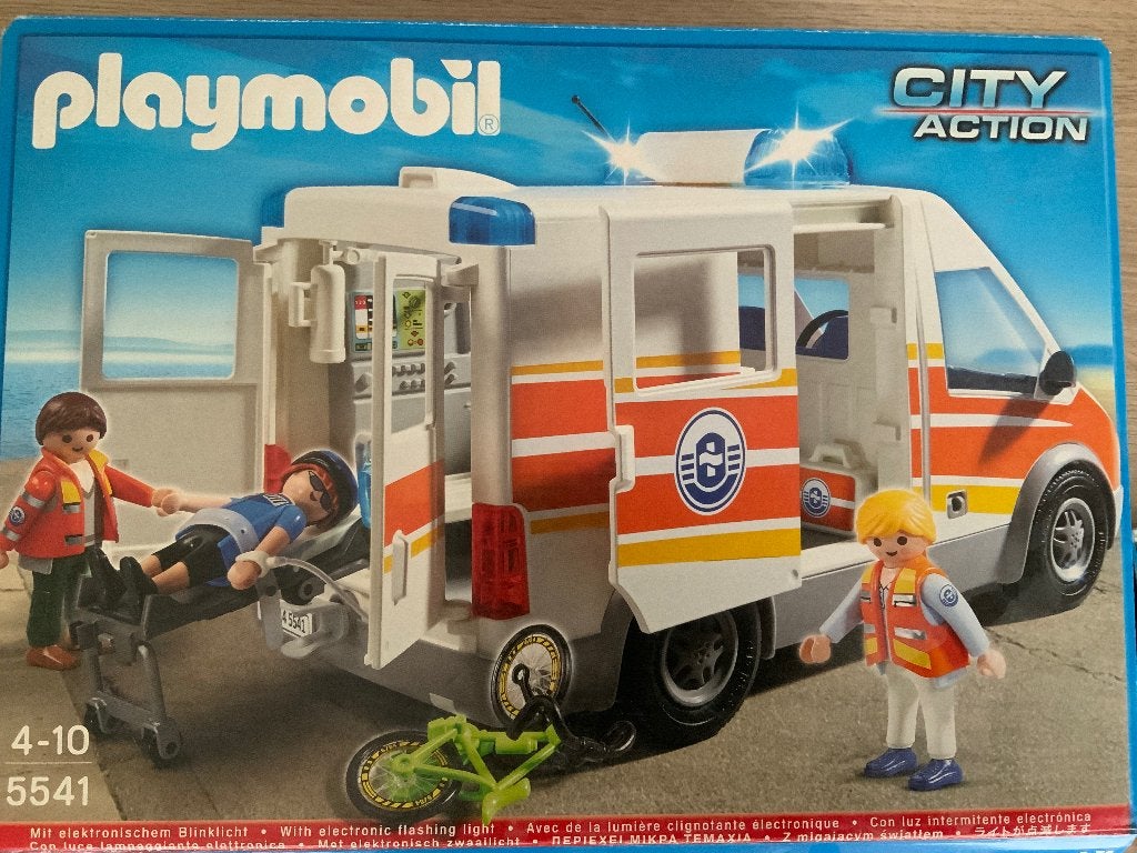 Playmobil 5541 ambulance met licht en geluid (werkt), Ophalen, Gebruikt, Complete set, Voertuig