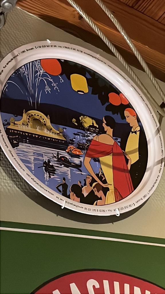 plateau Emaillerie Belge, Ophalen of Verzenden, Zo goed als nieuw, Reclamebord