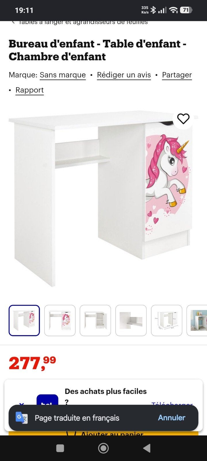 bureau licorne, Enlèvement
