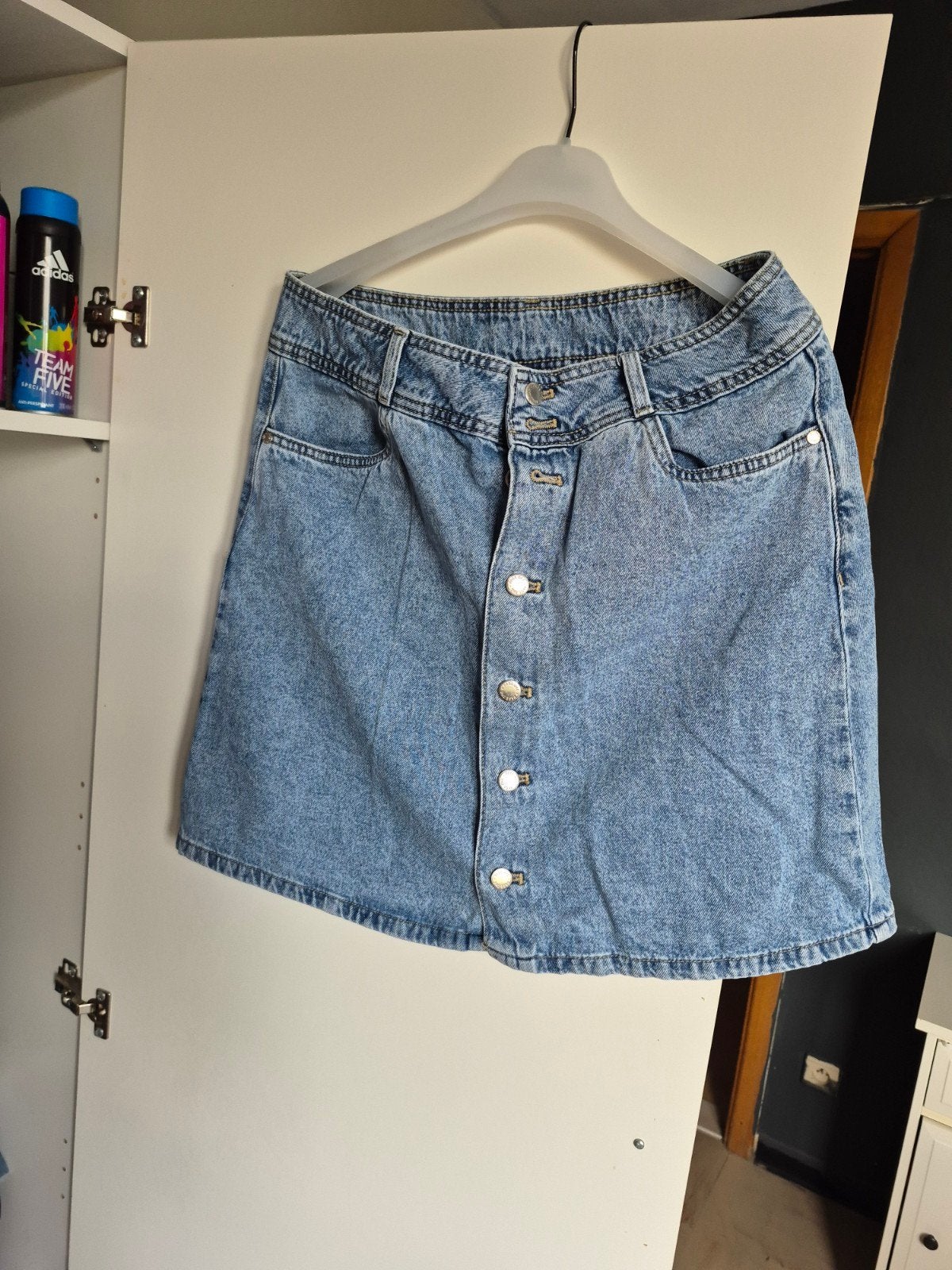 jeans rok maat 40 1 keer gedragen pageone, Enlèvement ou Envoi, Taille 38/40 (M)
