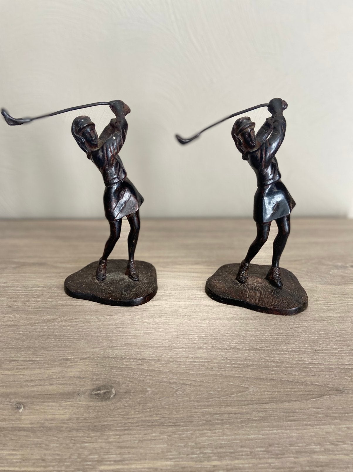 Boekensteun golfers, Verzamelen, Ophalen, Zo goed als nieuw