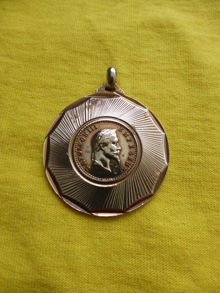 Munt in hanger, Ophalen of Verzenden, Frankrijk, Losse munt