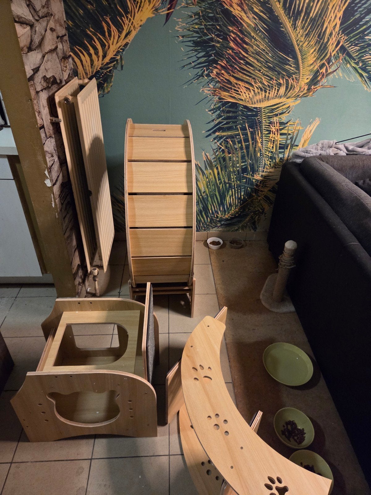 kattenwiel , te groot voor men studio, Ophalen