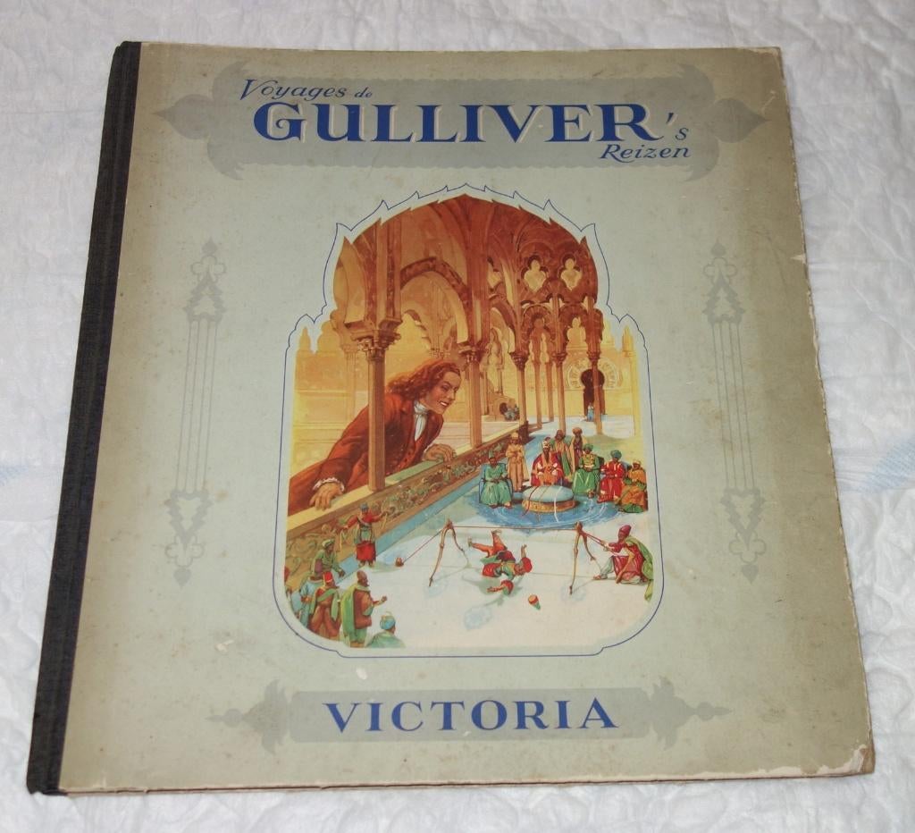 Prentenalbum Gulliver's reizen (Victoria)., Ophalen of Verzenden, Gelezen, Jonathan Swift, Prentenboek