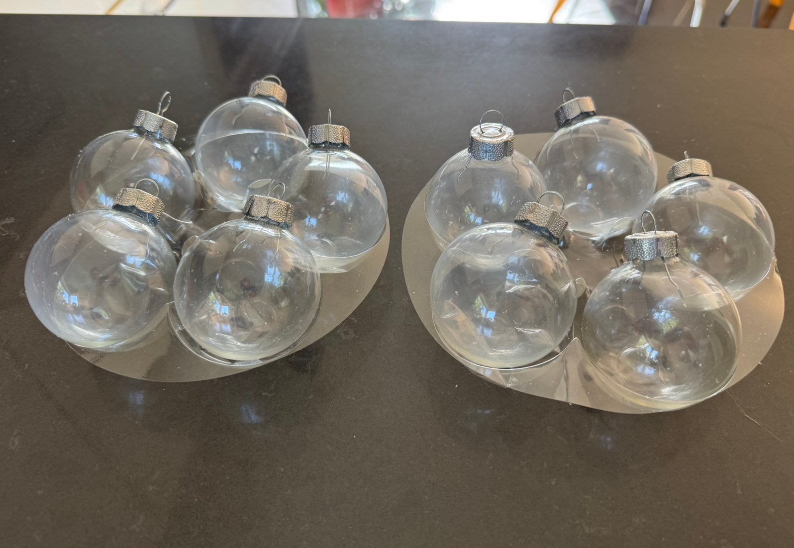 10 glazen kerstballen, 6 cm, Ophalen, Zo goed als nieuw