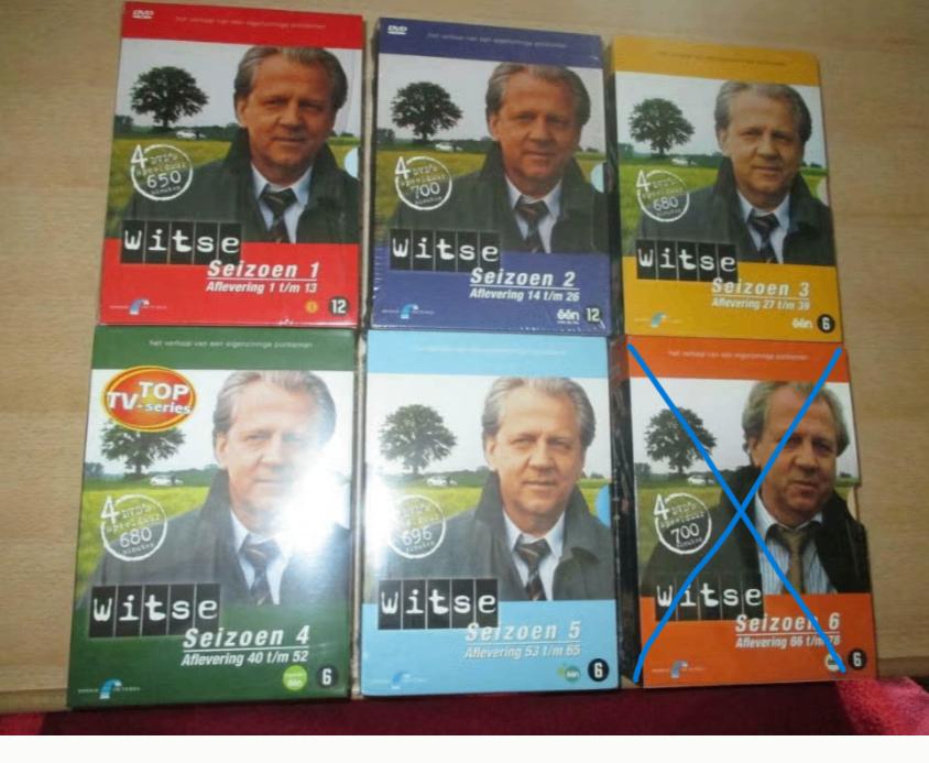 NIEUW:  Witse DVD BOX seizoen 1 / 3 / 4 / 5  (lot of stuk, Tous les âges, Coffret, Action et Aventure, Enlèvement ou Envoi