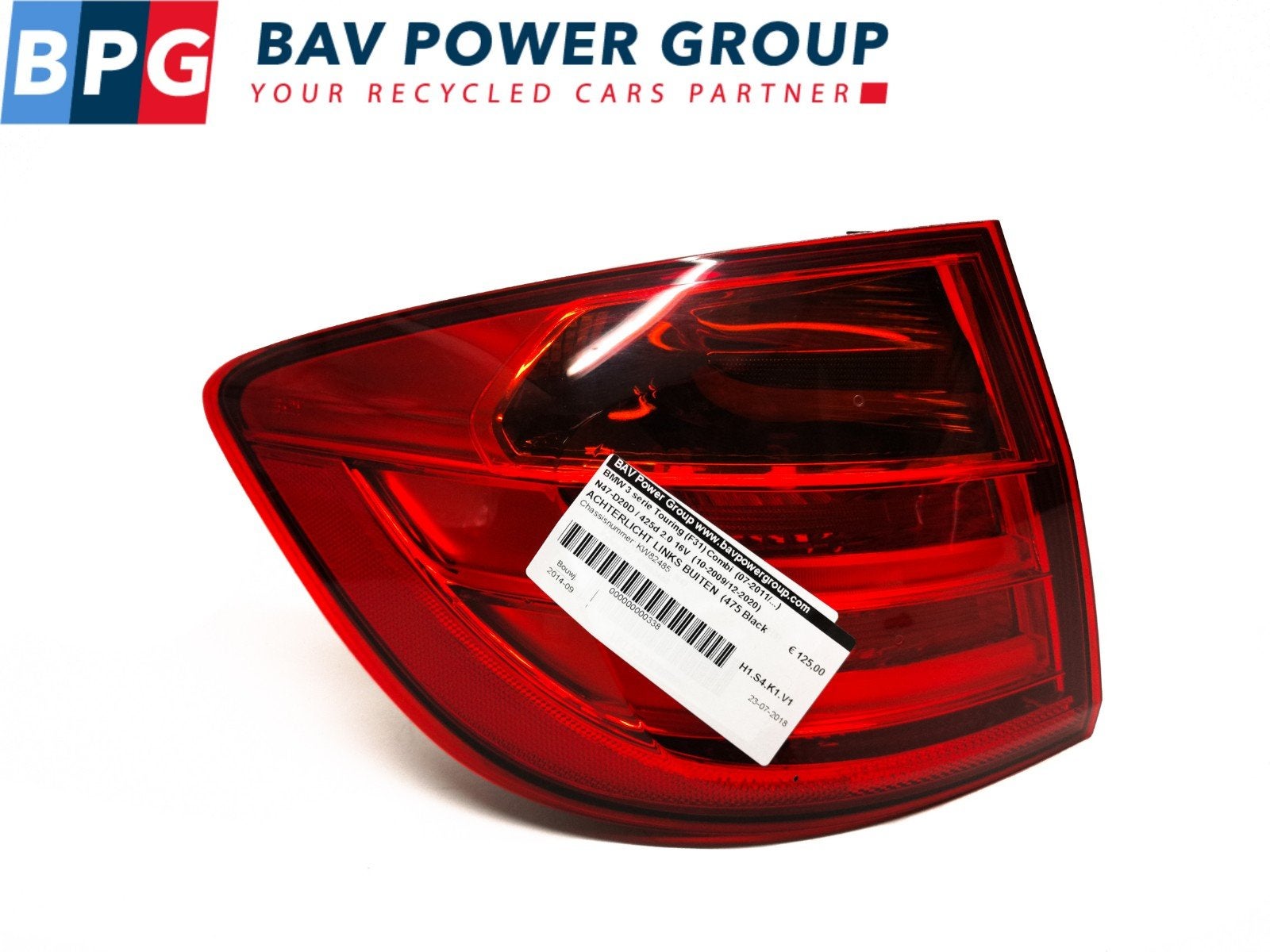 ARRIÈRE ENSEMBLE FEUX ARRIÈRES GAUCHE BMW (63217429727), Utilisé, BMW, Petuelring 130
80809  München, DE, Bayerische Motoren Werke AG