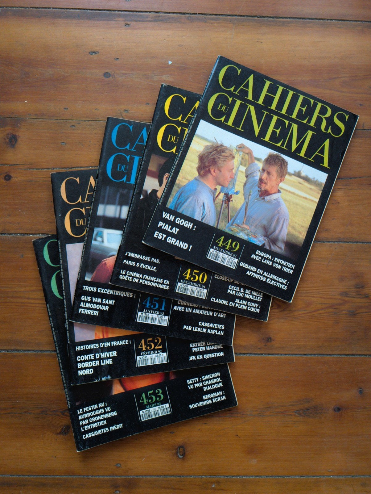 Set van 5 nummers van Cahiers du Cinéma, Ophalen, Film- of Tv-bewerking, Cahiers du cinéma, Zo goed als nieuw