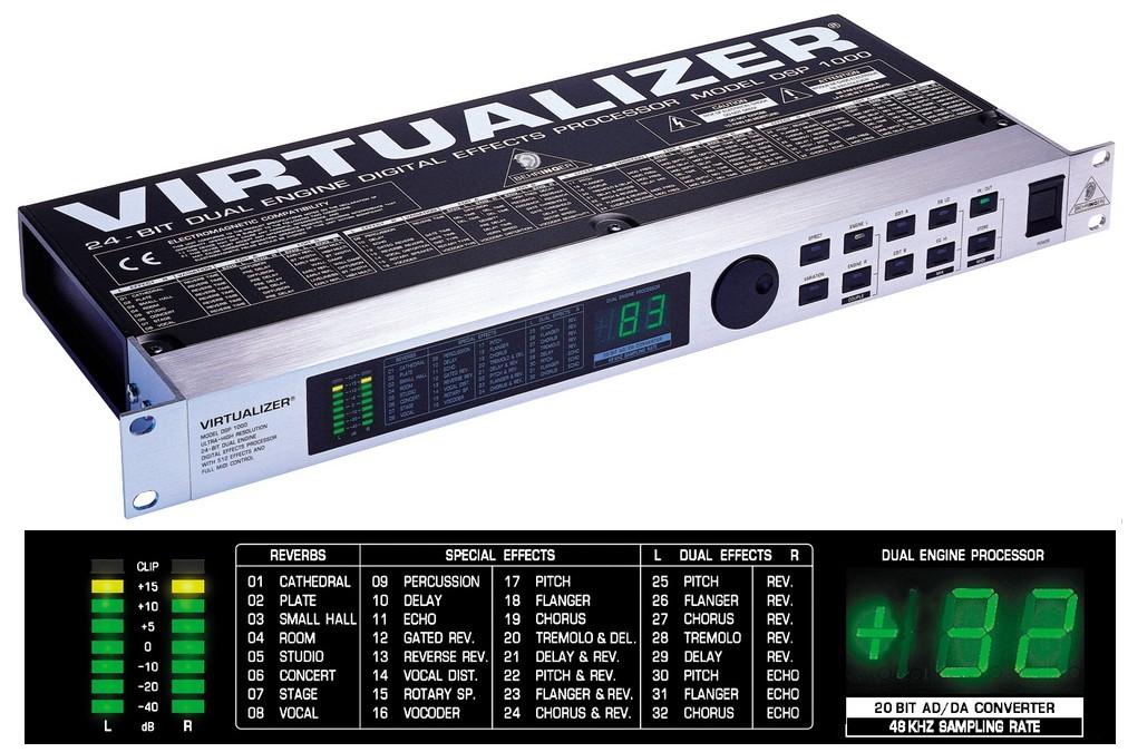 Behringer Virtualizer DSP1000P  effecten consule 19", Muziek en Instrumenten, Effecten, Zo goed als nieuw, Ophalen of Verzenden