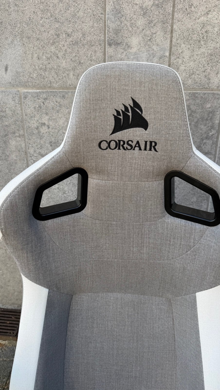 Fauteuil gaming CORSAIR T3 RUSH gris/blanc, Maison & Meubles, Gris, Comme neuf, Chaise de bureau de gaming, Enlèvement
