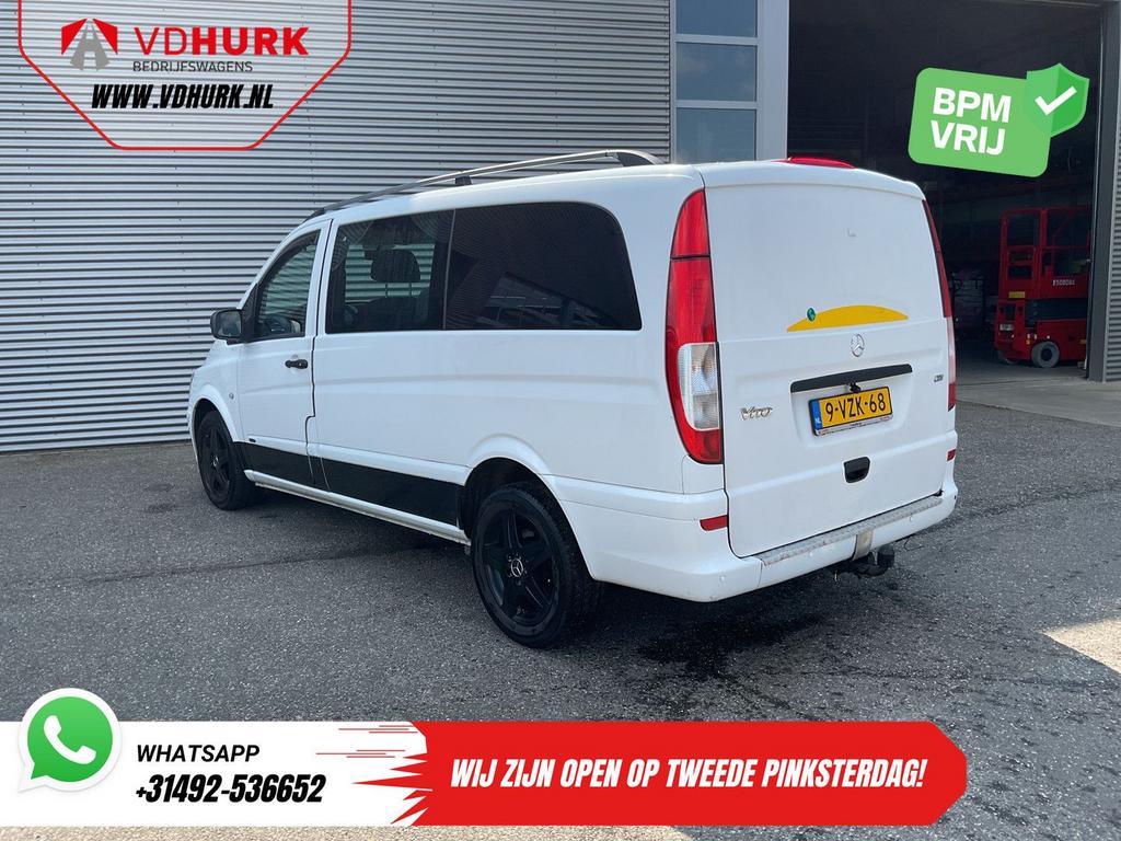 Mercedes-Benz Vito 113 CDI L3 DC Dubbel Cabine EXPORT Carpla, Auto's, Parkeersensor, Wit, Mercedes-Benz, Bedrijf