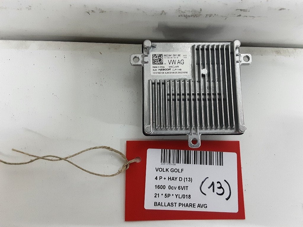 BALLAST DE PHARE XENON GAUCHE Volkswagen Golf VIII (CD1), Volkswagen, Mevr. I. Hauben, Utilisé, Rue de l'Espoir 34 34
4030  GRIVEGNÉE, BE