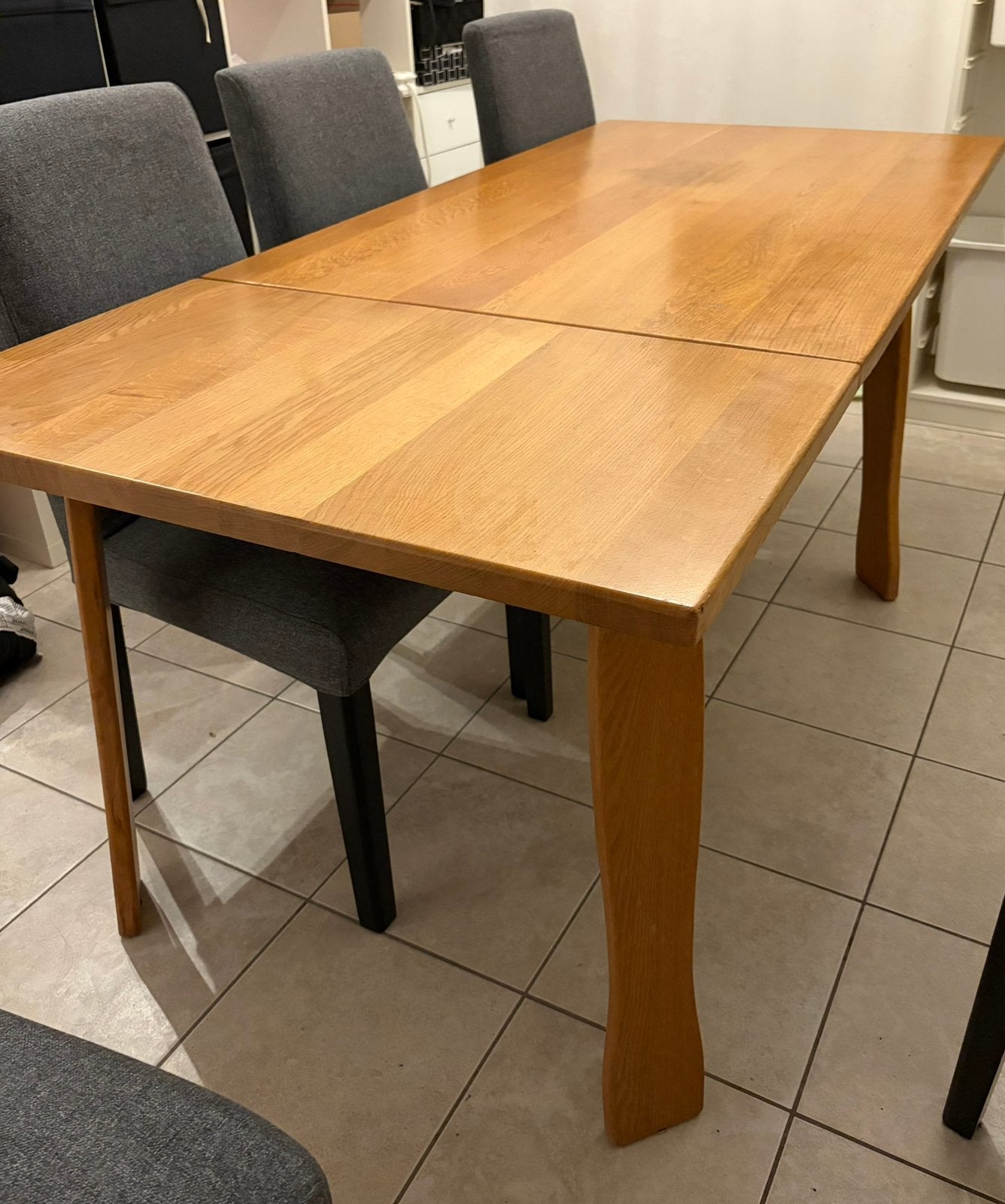 Uitschuifbare eettafel - 140/190cm lang, 85cm breed, Ophalen, Gebruikt, 50 tot 100 cm, Vijf personen of meer