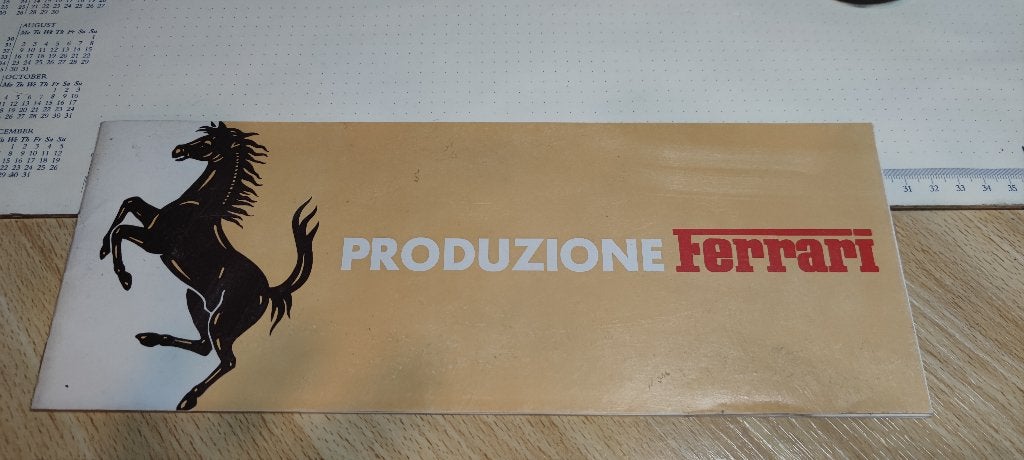 Ferrari-brochure Produzione Ferrari, Boeken, Auto's | Folders en Tijdschriften, Ophalen of Verzenden, Ferrari