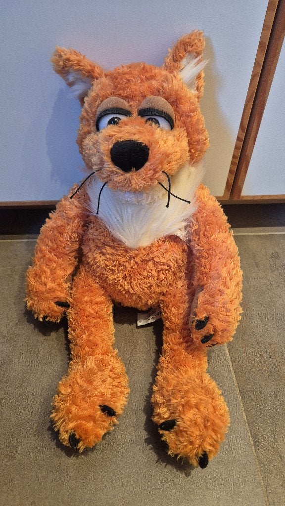 Living puppet meneer vos, Kinderen en Baby's, Speelgoed | Knuffels en Pluche, Ophalen of Verzenden, Zo goed als nieuw, Vos