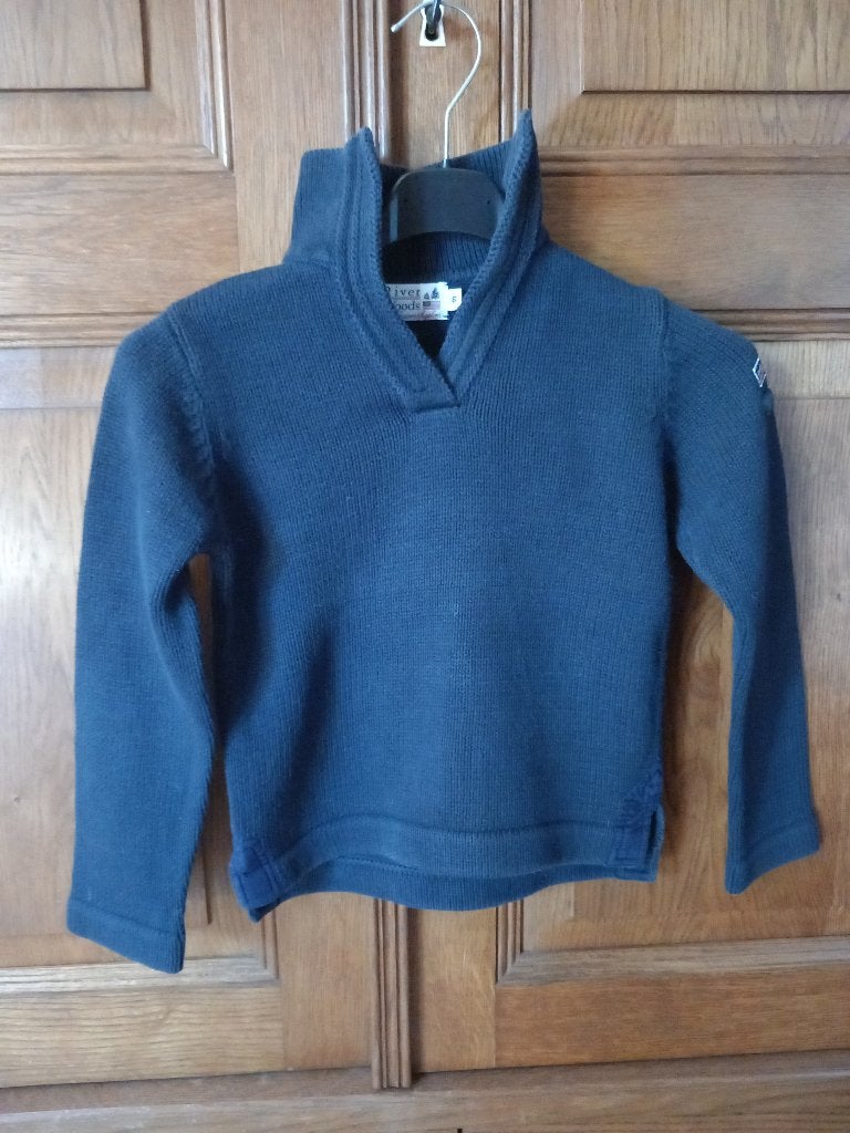 RIVER WOODS - pull coton - col - L.M. - taille 6 ans, Garçon, River Woods, Pull ou Veste, Comme neuf