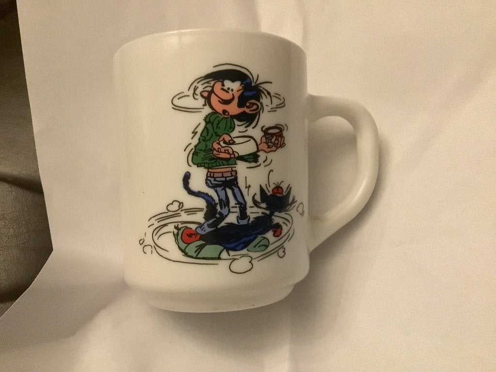 Guust Flater koffietas mok Franquin Sepp 1984, Verzamelen, Ophalen of Verzenden, Zo goed als nieuw