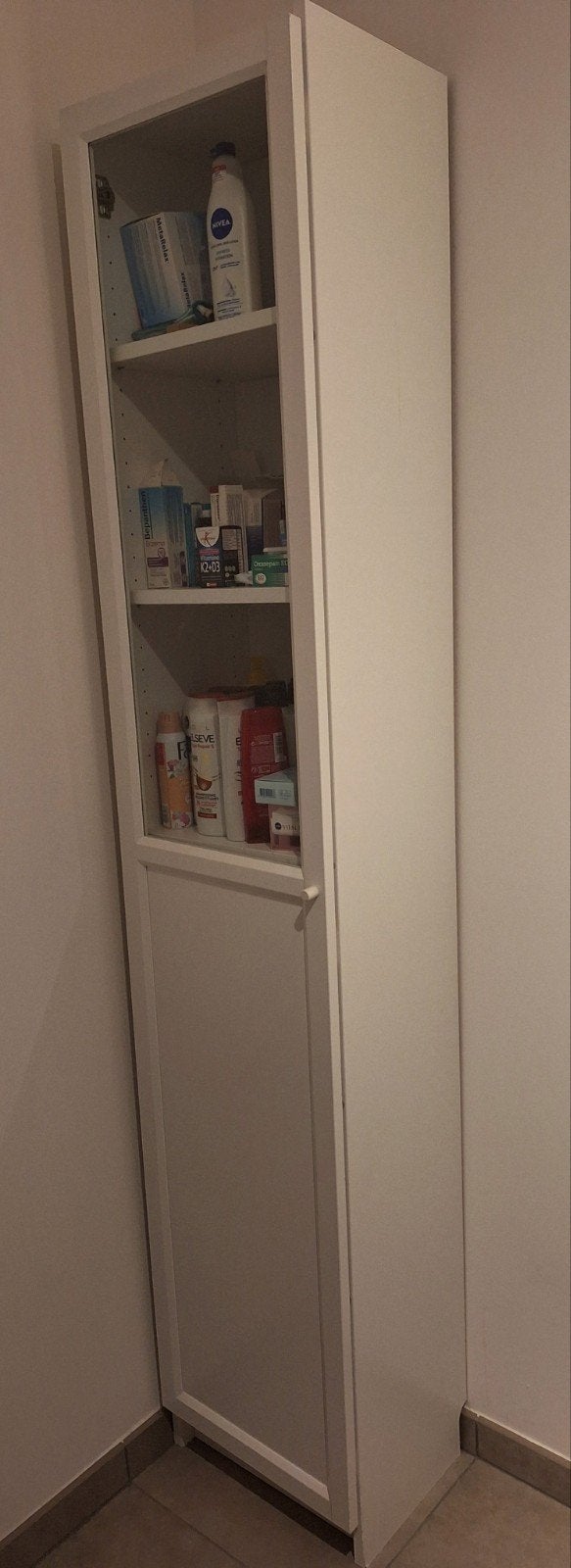 Colonne avec vitre, blanc Ikea, Maison & Meubles, Enlèvement