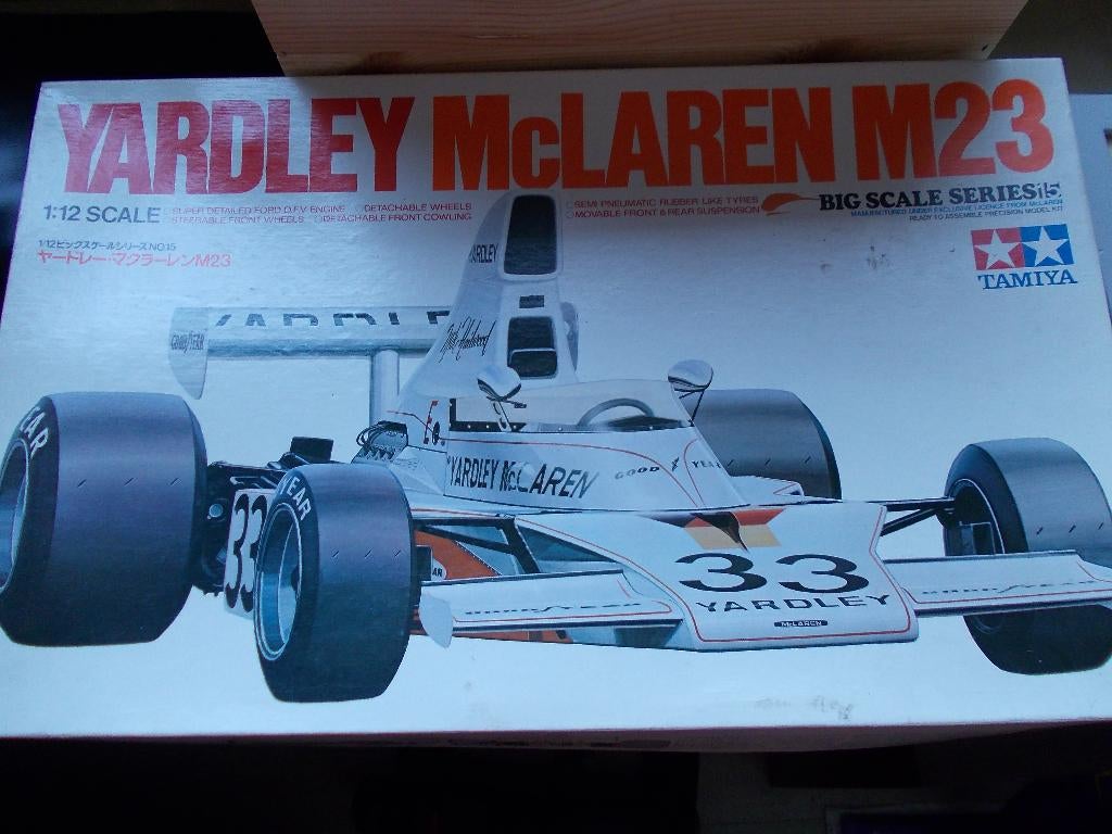 Tamiya Yardley McLaren M23 Formula 1 car, Enlèvement ou Envoi, Voiture, Plus grand que 1:32, Utilisé
