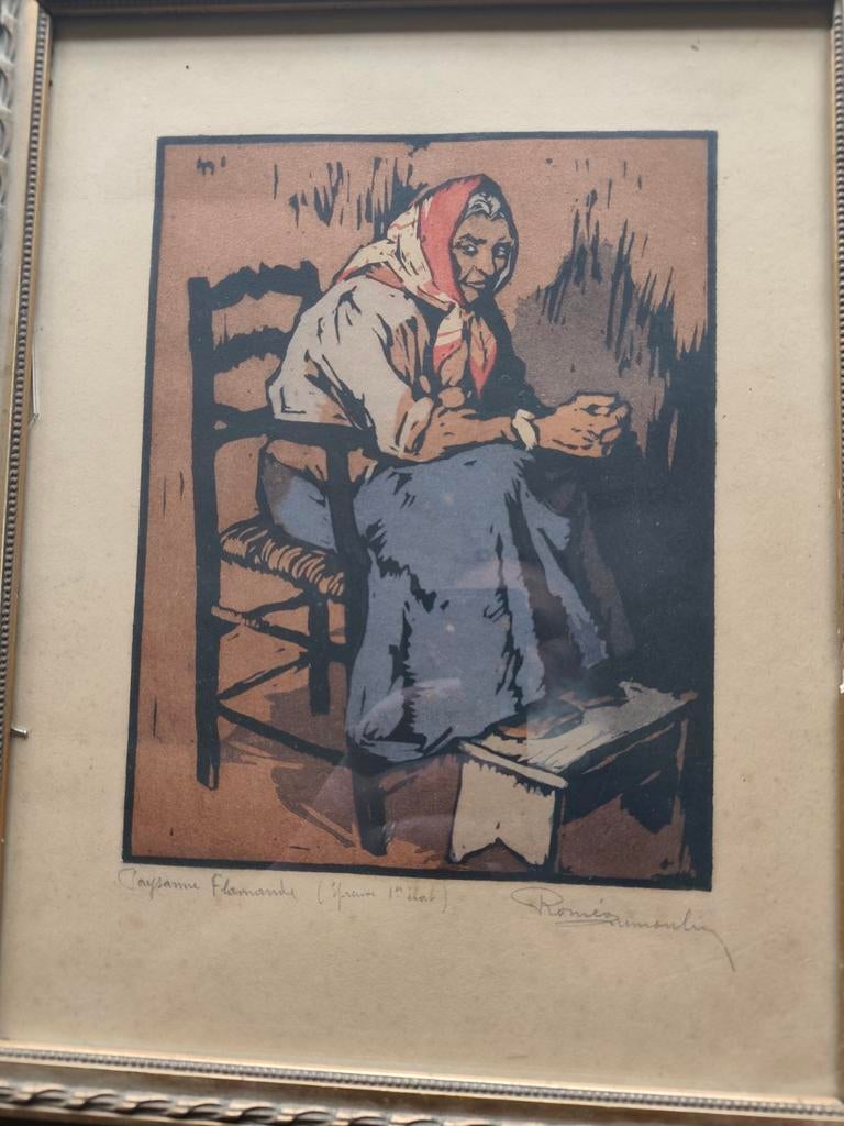 1 ère épreuve paysanne flamande, Antiek en Kunst, Ophalen
