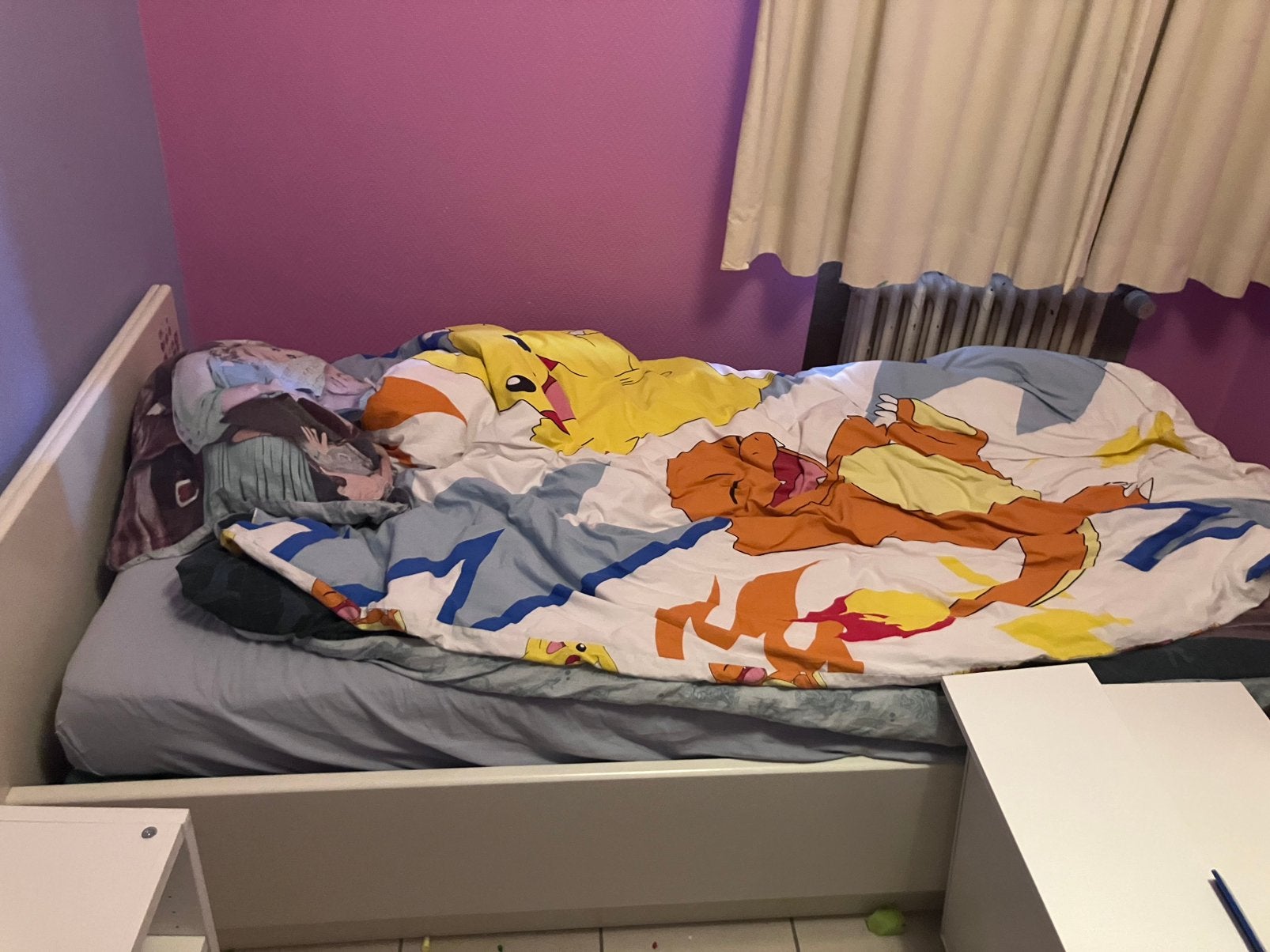 Hulsta bed 1 persoon, Kinderen en Baby's, Ophalen, Gebruikt, Matras