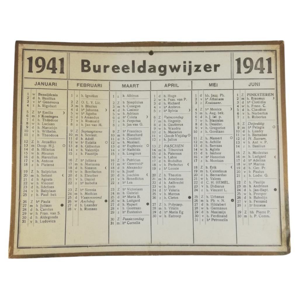 Journal de bureau - 1941, Collections, Objets militaires | Seconde Guerre mondiale, Enlèvement ou Envoi, Autres, Autres types
