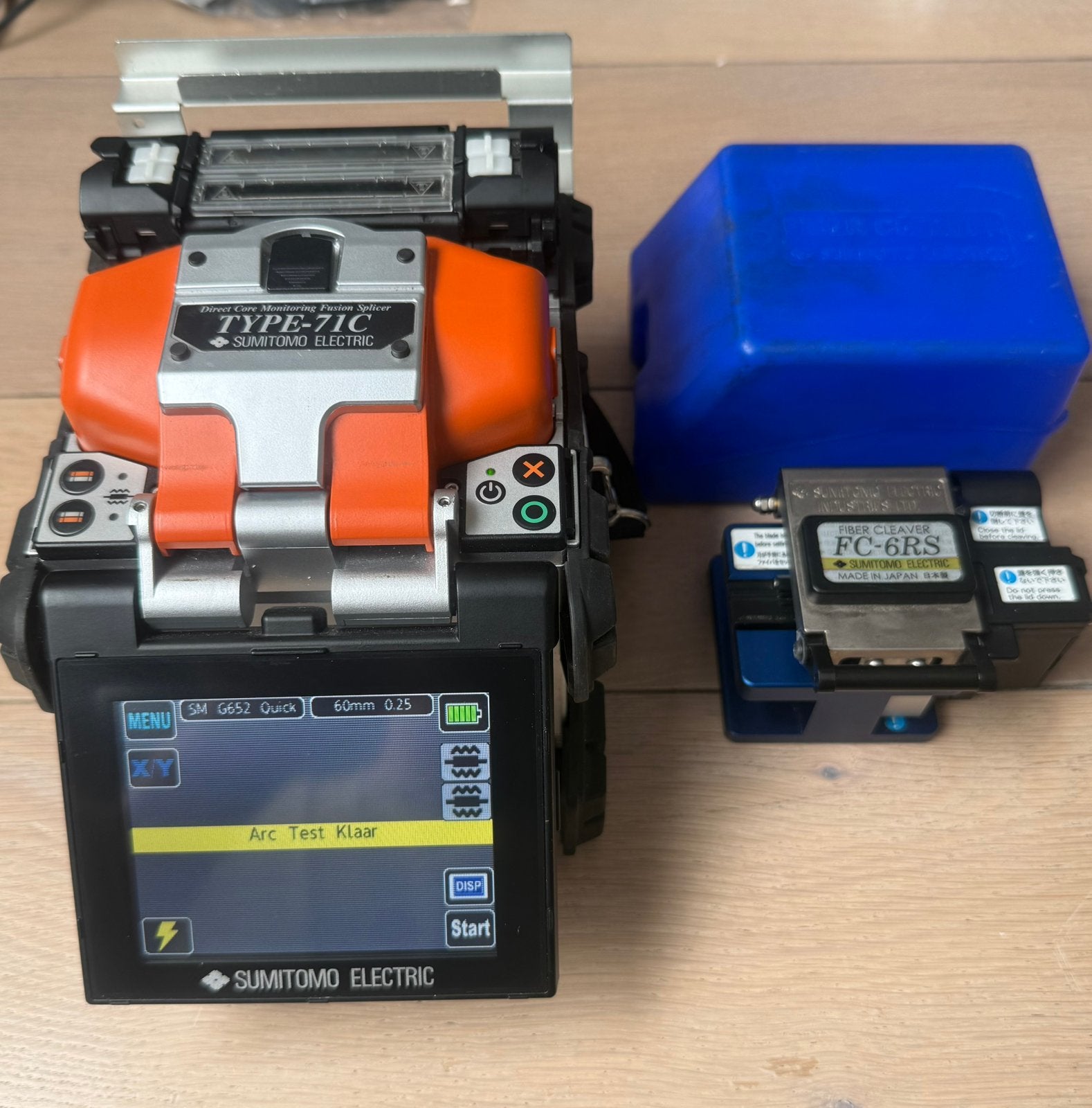 Sumitomo 71c glasvezel lasmachine, Ophalen, Zo goed als nieuw