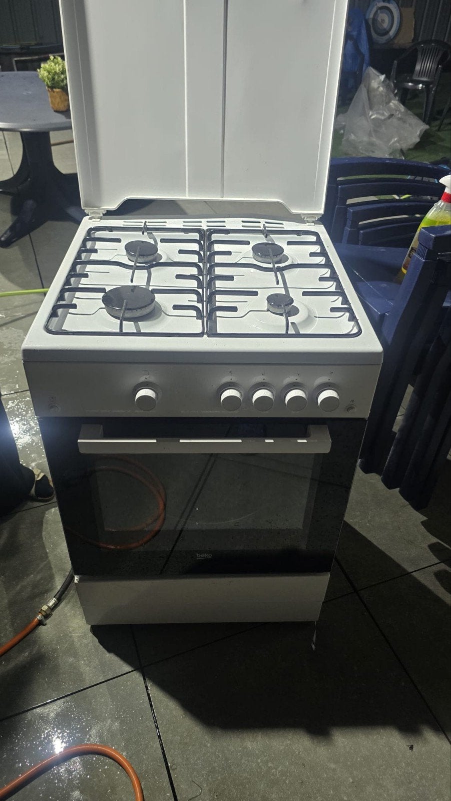 witte oven, merk: Beko / Four blanc, marque : Beko, Enlèvement, Utilisé, 60 cm ou plus, Four