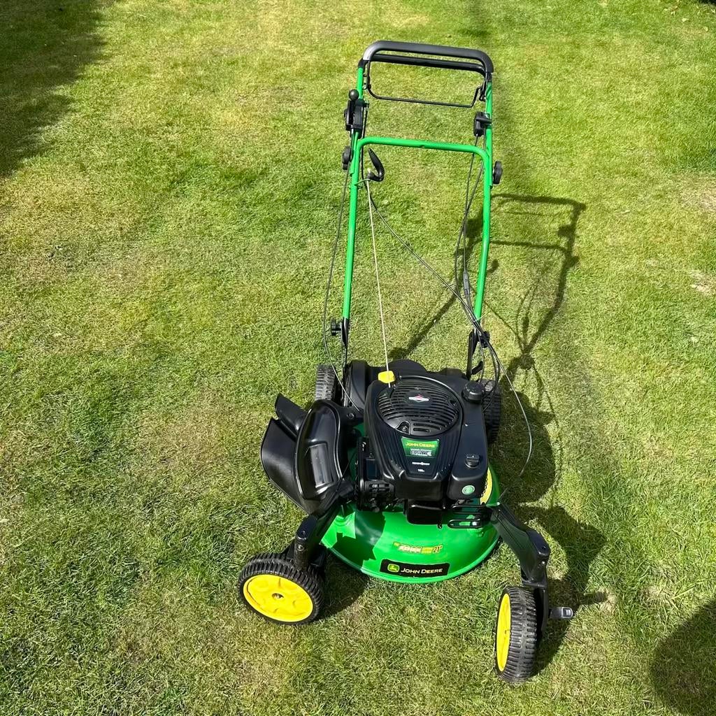 John Deere JS63VC Mulchmaaier – RUWTERREIN, Tuin en Terras, Grasmaaiers, Zo goed als nieuw, Benzine-grasmaaier, 50 cm of meer