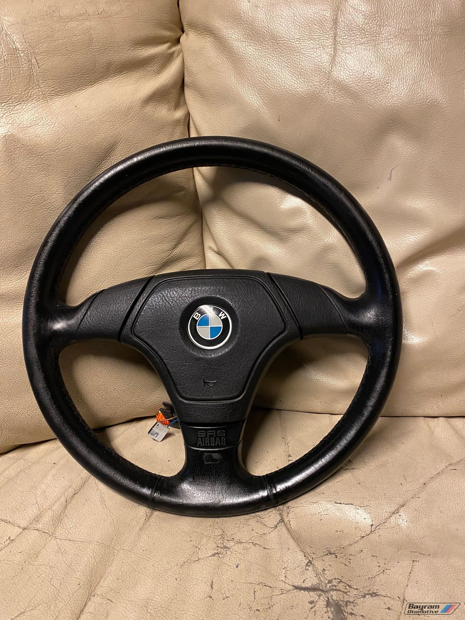 Bmw E36 zwart lederen sportstuur stuur Z3 3-serie M3 coupe, Gebruikt, -, -, Ophalen of Verzenden