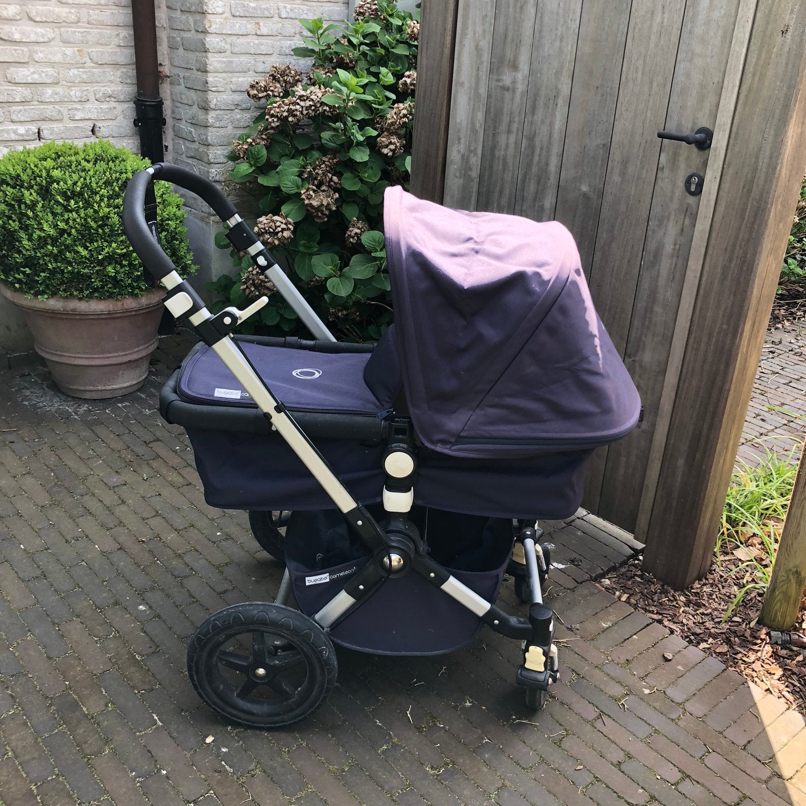 Buggy Bugaboo donkerblauw, Kinderen en Baby's, Kinderwagens en Combinaties, Gebruikt, Bugaboo, Met reiswieg, Ophalen