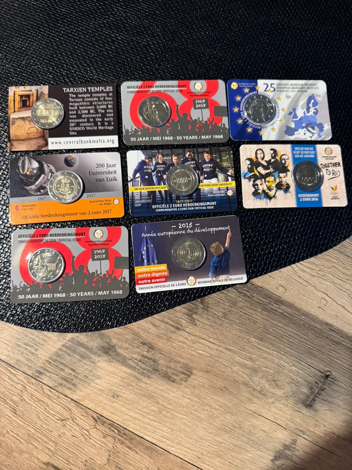 2 euro dubbele alles samen 60 euro 8 stuks, Ophalen of Verzenden, 2 euro