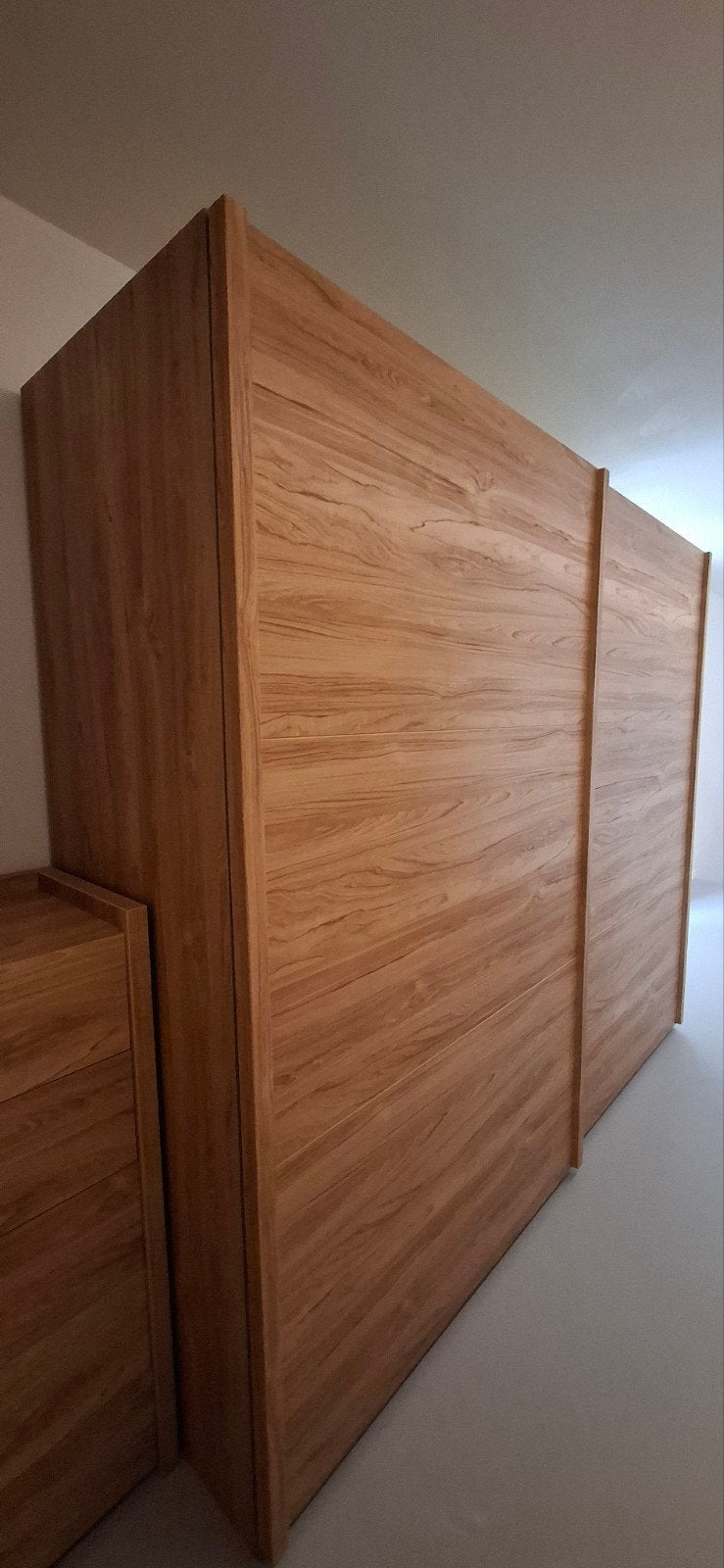 kleerkast met soepele schuifdeuren, Ophalen, Gebruikt, Overige houtsoorten, Met deur(en)