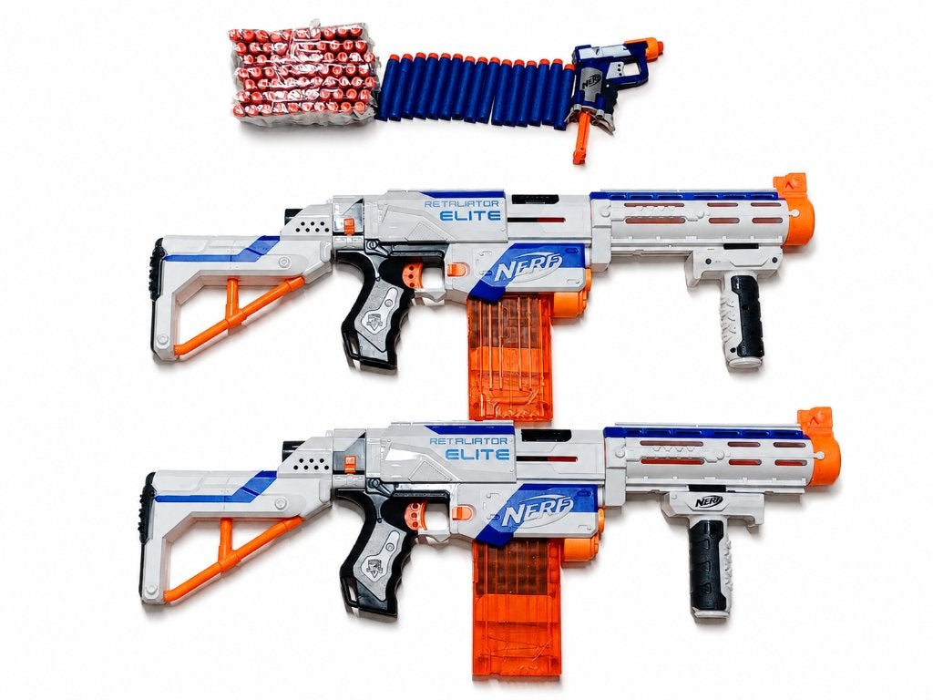 3 Nerf geweren met munitie, Ophalen, Zo goed als nieuw