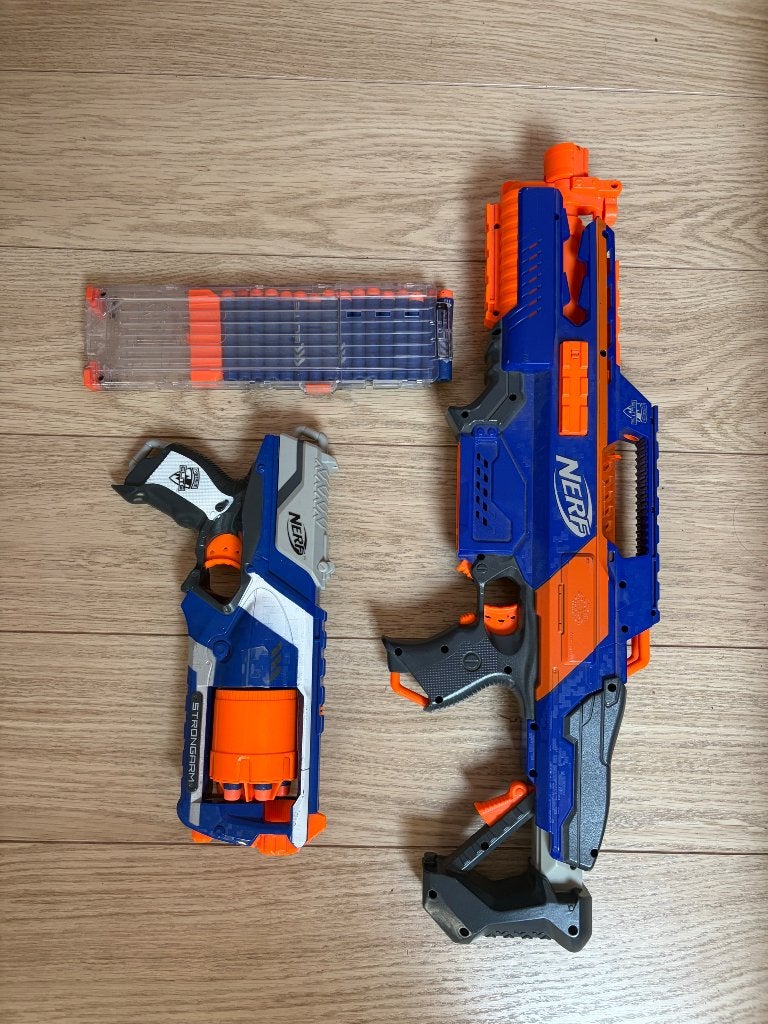 Nerf elite strongarm en RapidStrike CS 18, Ophalen, Gebruikt
