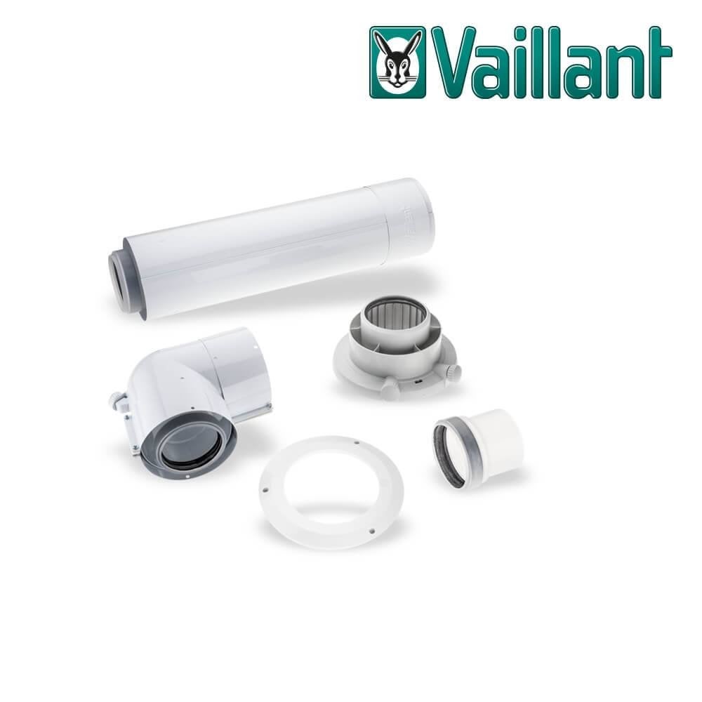 Kit d'échappement des gaz de combustion Vaillant 80/125, Neuf, 80 mm ou plus, Enlèvement ou Envoi, Buse droite