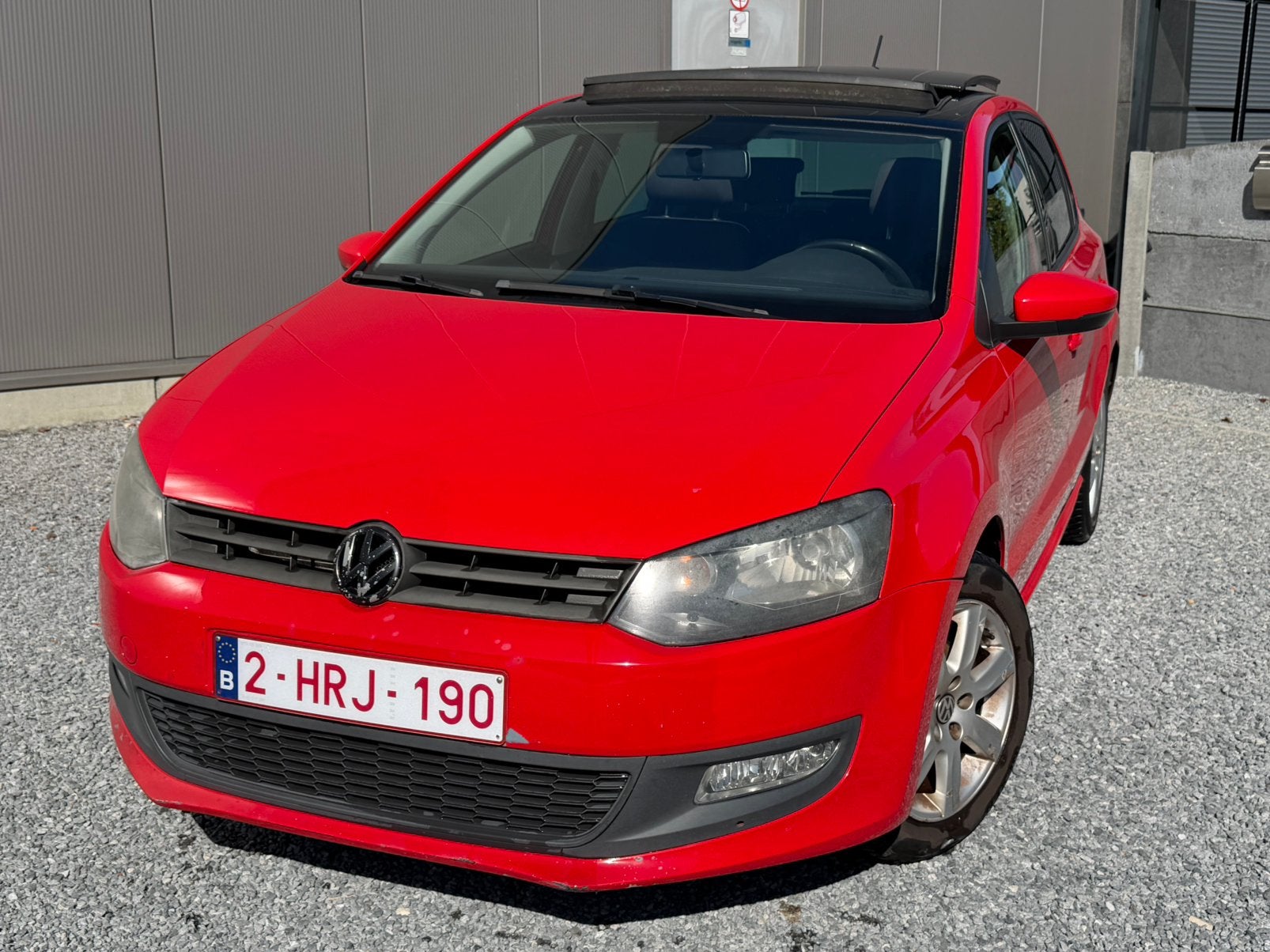 Vw Polo 1.6Tdi/Pano/Airco/2013/247Dkm/Gekeurd voor verkoop, Autos, Volkswagen, Rouge, Euro 5, Achat, Boîte manuelle