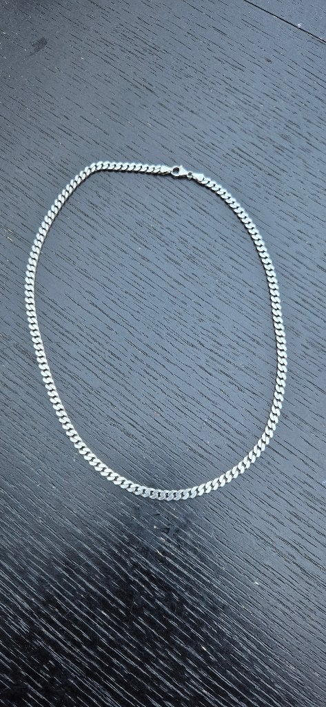 Ketting 925 zilver man, Bijoux, Sacs & Beauté, Colliers, Enlèvement, Comme neuf, Argent, Argent