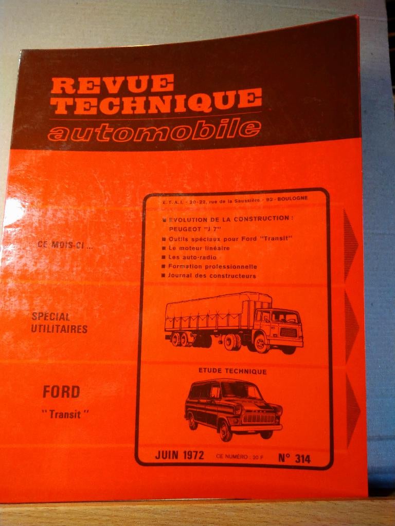 RTA 314 - Ford Transit - juin 1972, Enlèvement ou Envoi
