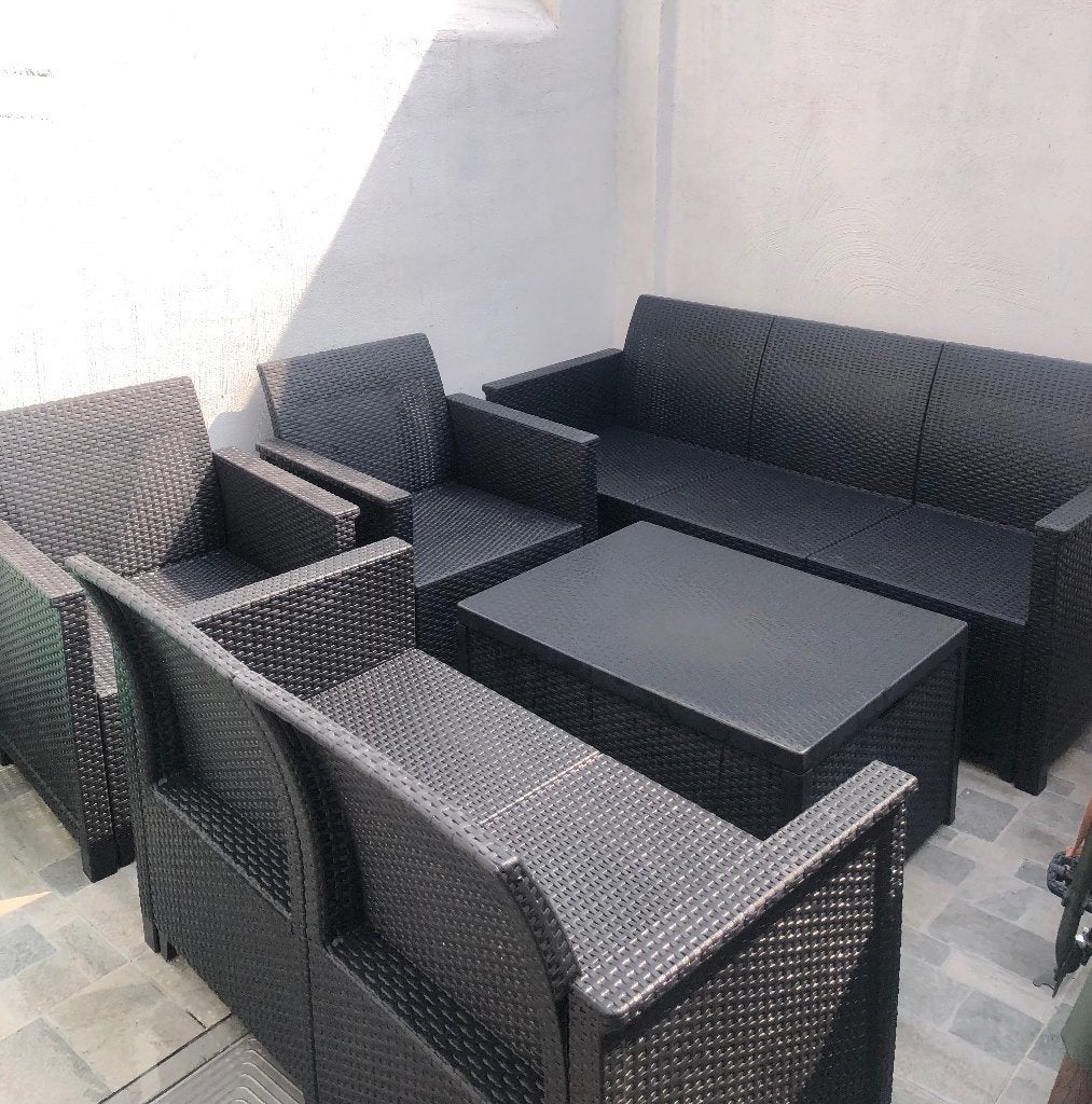 Loungeset, Kunststof, Ophalen of Verzenden, Zo goed als nieuw, Loungeset